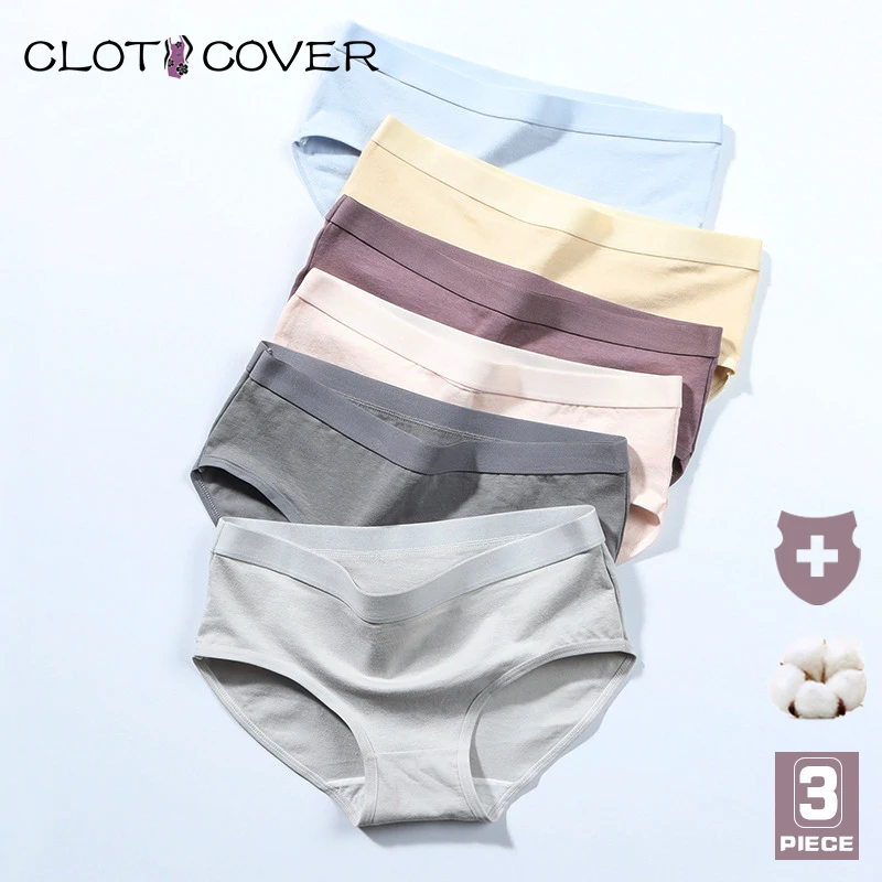 3Pcs/Set Women's Panties Plus Size Women Soft Lingeries Ladies