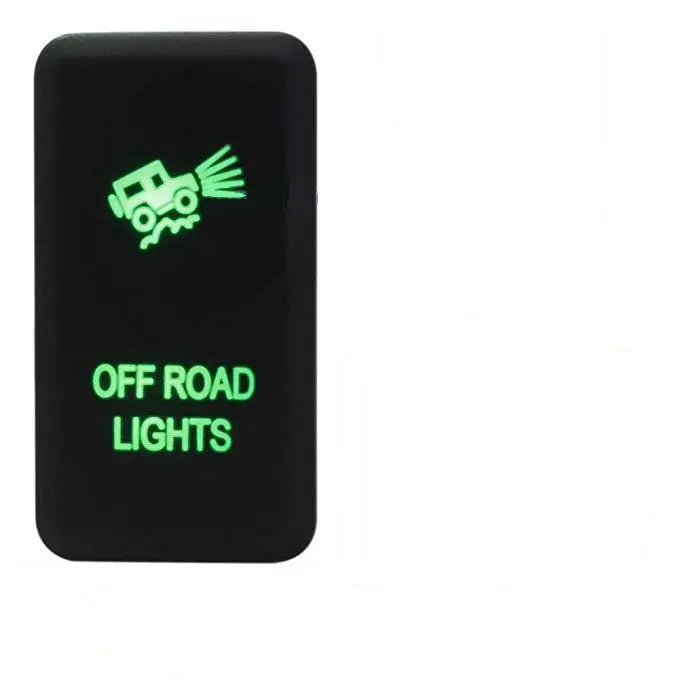 

OFF ROAD LIGHTS Push Switch Button LED with Wires For Land Fortuner Tacoma