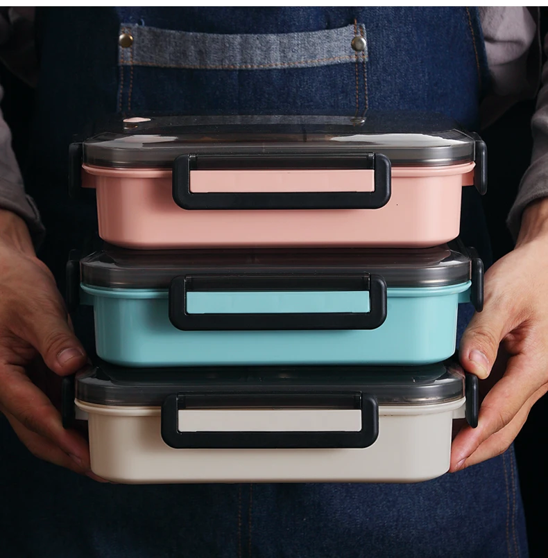 WORTHBUY японский детский Ланч-бокс герметичный Bento box 304 контейнер для еды из нержавеющей стали для детей школьная коробка для еды