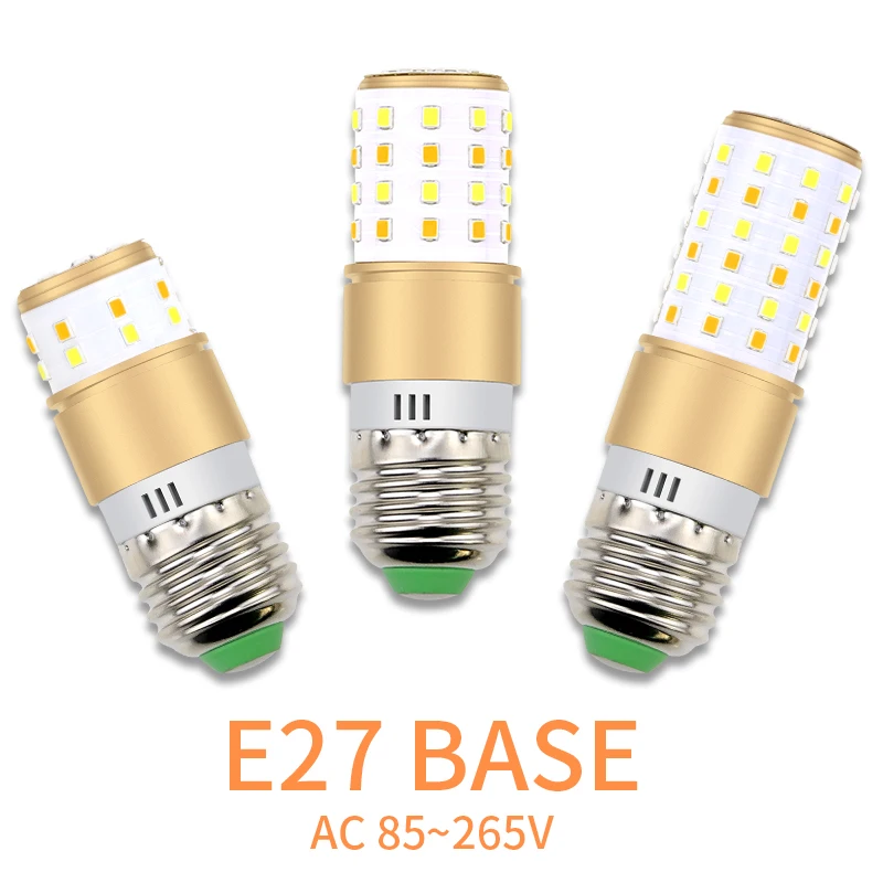 

E27 Dimming Corn Light Led 3W Lamp Bulb E14 Candle Lights 3-Color Ampoule Led 220V Energy Saving Lighting Chandelier Home Lights