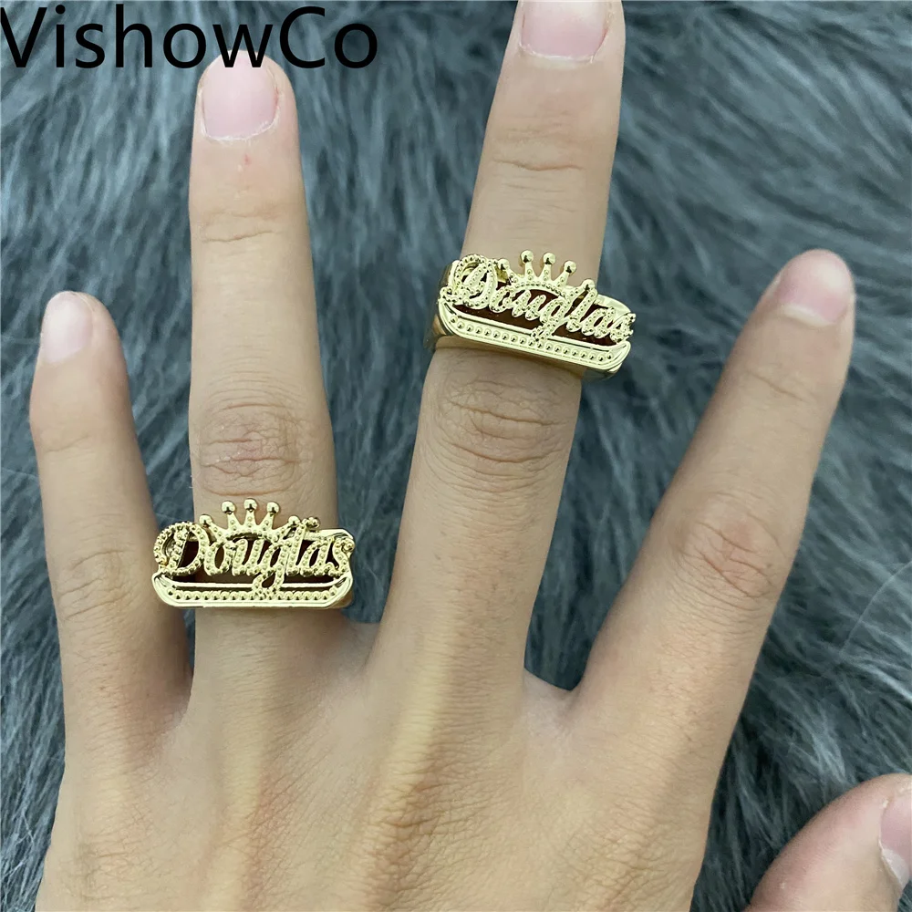 Letdiffery Custom Double Name Rings Stainless Steel Adjustable Personlized  Women Rings Unique Jewelry Wedding Rings Girl Gift