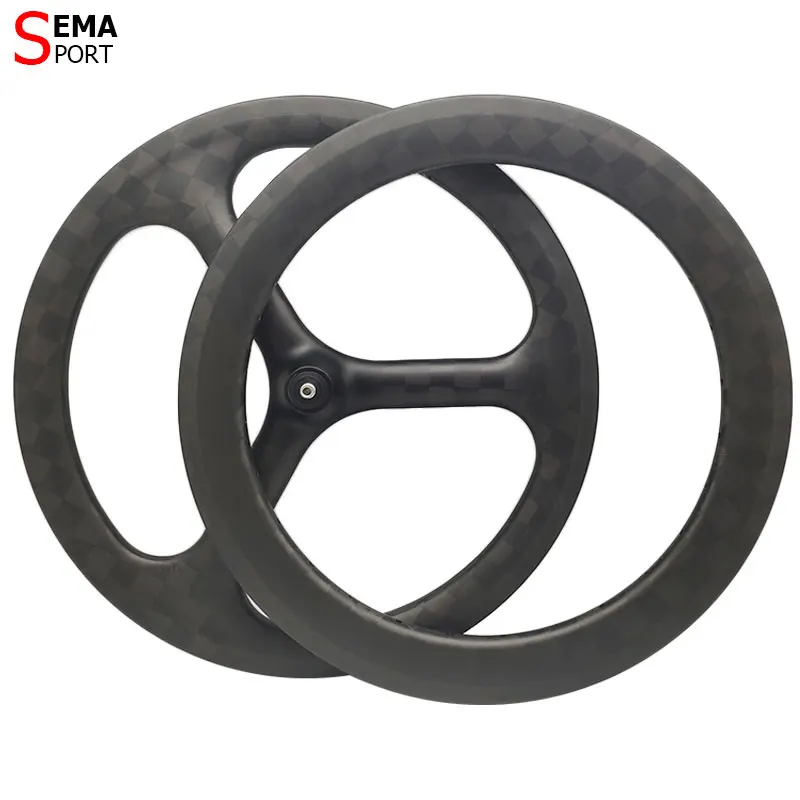 349SV-TR Carbon Fiber Trispokes Rim 74mm 16inch 349 V Disc Brake Wheel For Brompton