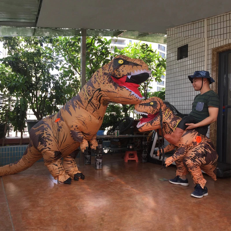T Rex Costume For Women Adult Men Inflatable T Rex Costume Anime Cosplay Fantasy Halloween T Rex Dinosaur Costume For Kids Women