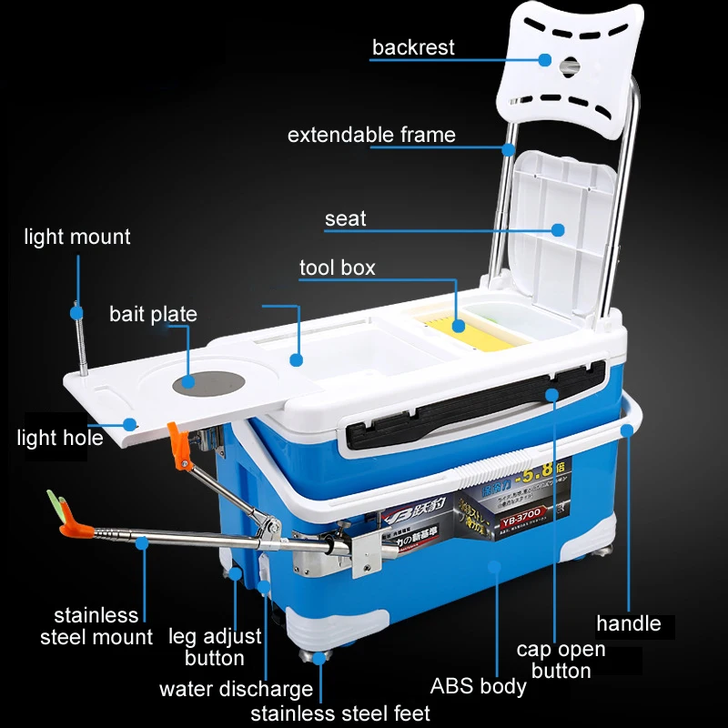 37Л рыболовная коробка теплоизоляционное сиденье для сохранения свежести рыбы спинка sup доска устройство fisher контейнер сиденье