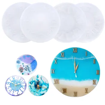 

10cm 15cm Silicone Clock Mold Clock Resin Silicone Mould Casting Tools Handmade Jewelry making Tool DIY Crafts Epoxy Resin Molds