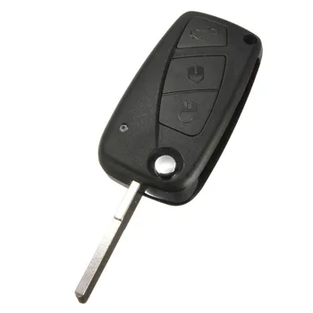 

Car Flip Remote FOB Key Shell Case Blade 3 Button Black For Fiat Panda Grande Replacement Keyless FOB Shell Cover