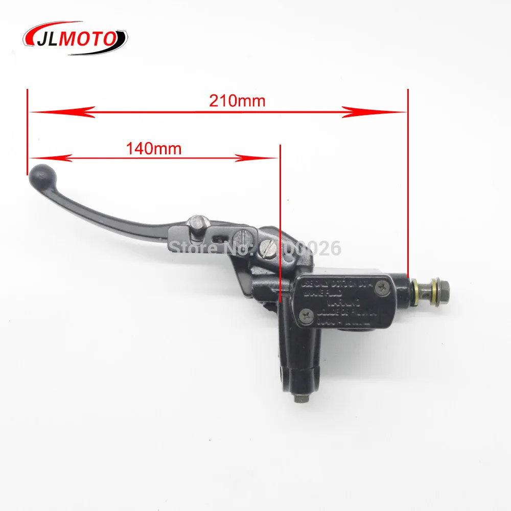 1 пара L& R передний главный цилиндр 7/8 22 мм руль рычаг гидравлического тормоза с парковочным тормозом и стоп-переключателем, пригодный для ATV частей