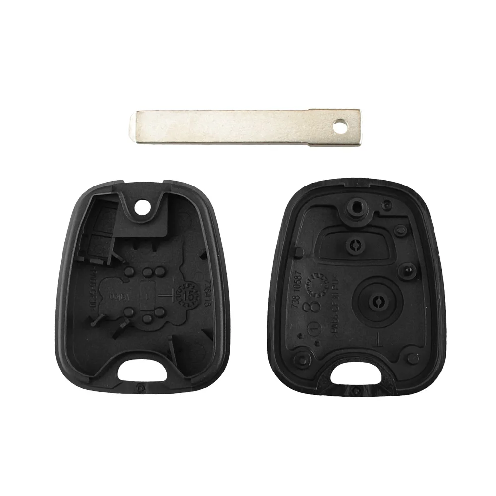 KEYYOU 20 шт. для peugeot 106 206 306 406 ключ оболочки 2 кнопки NE73/VA2/HU83/SX9 лезвие на замену пульт дистанционного управления автомобильный чехол