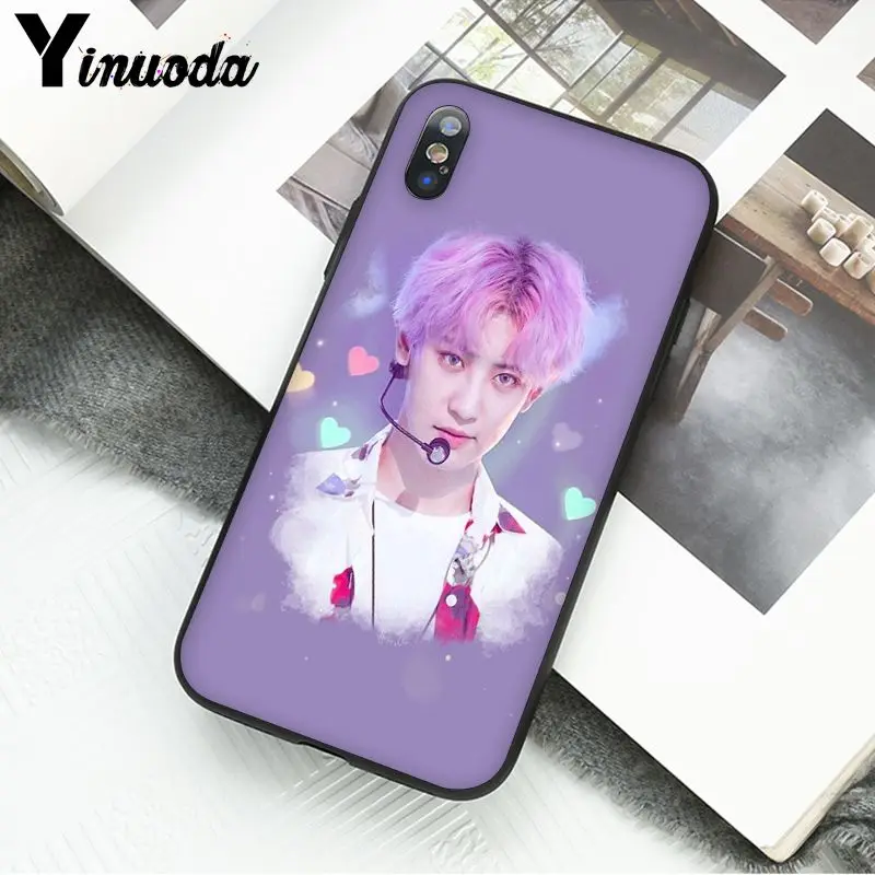 Yinuoda SEHUN CHANYEOL EXO ТПУ мягкий силиконовый черный чехол для телефона для Apple iPhone 8 7 6 6S Plus X XS MAX 5 5S SE XR мобильные телефоны - Цвет: A8