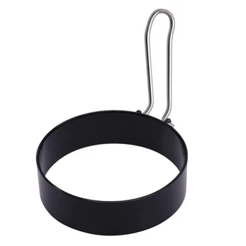 

1XRound Egg Cooker Ring Stainless Steel Non Stick Eggs Shaper Mold Cooking