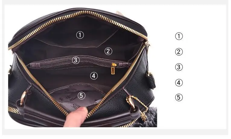 saco para as mulheres bolsa couro do