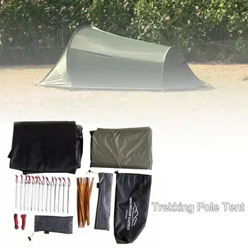

Double Outdoor Camping Tent Ultralight Aluminum Pole Heavy Rain-proof Camping Tent 270*150*105cm