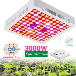 3000 Вт Светодиодный светильник для выращивания растений, панель для гидропонного выращивания растений, полный спектр для Veg цветок Семена