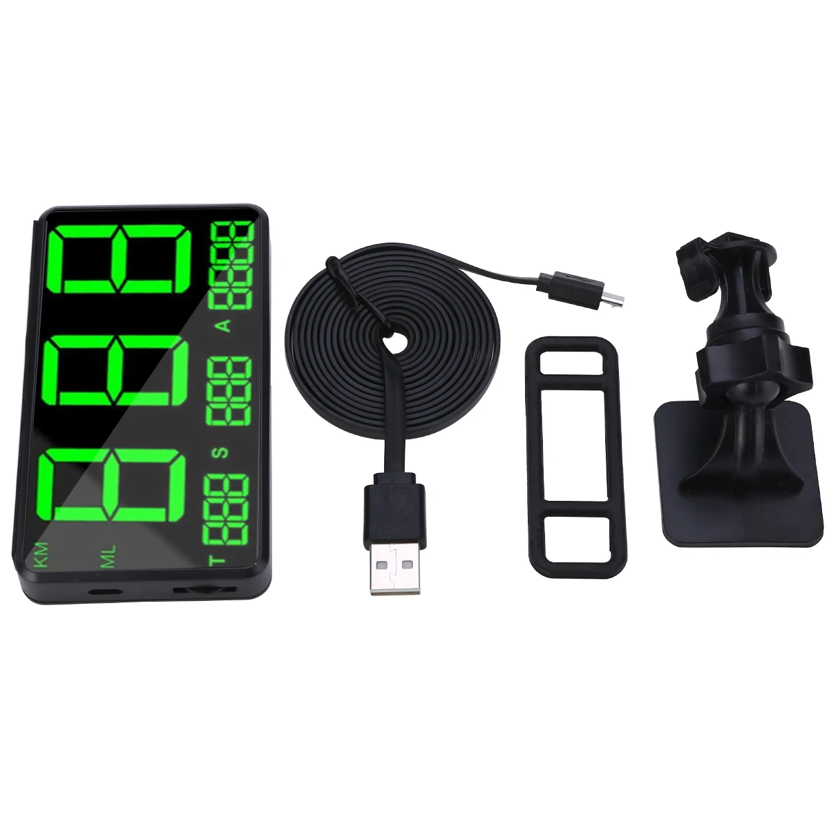 C80 Car GPS Speedometer Big Fonts LED Display KM/h MPH Speed Alarm Altitude Digital Total Driving Time for Car Electronics Parts