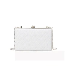 Женская маленькая сумка на плечо с клапаном для женщин, модная клетчатая цепочка из пластика, женские сумочки для макияжа, вечерняя сумочка-клатч