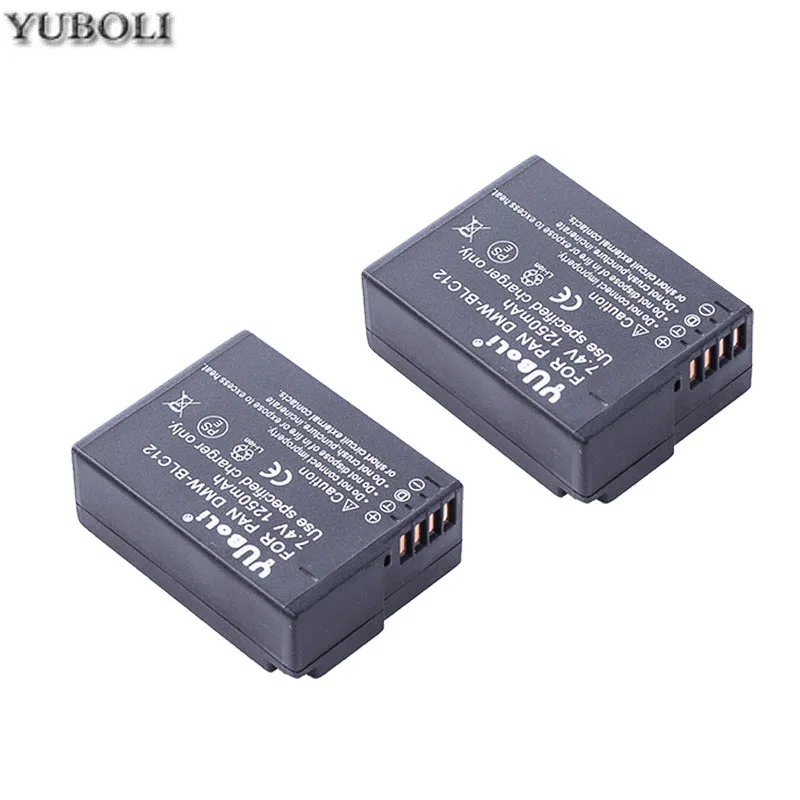 2battery 2 шт. DMW-BLC12 DMW BLC12 dmw blc12e батарея камеры+ ЖК-Зарядное устройство USB для Panasonic FZ1000, FZ200, FZ300, G5, G6, G7, GH2, DMC-GX8 - Цвет: 2battery