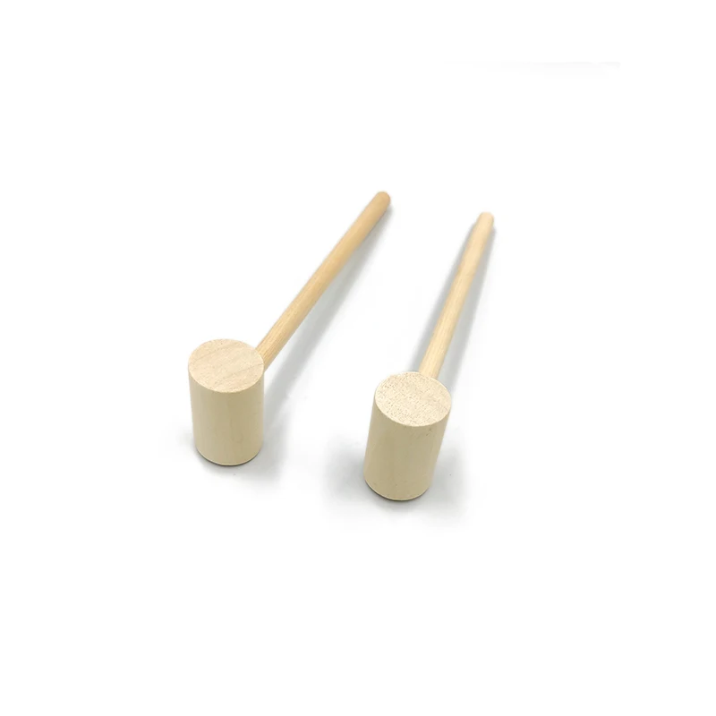 Mini martillo de madera piezas, mazo sólido para craquear mariscos, 2 unidades