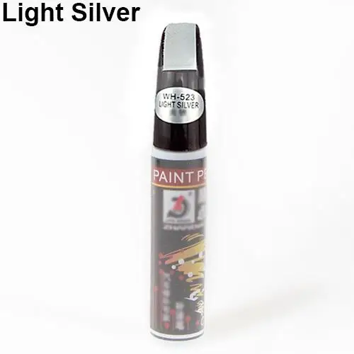 Профессиональное исправление цвета автомобиля удобное пальто краска Uniervsal Touch Up ручка для удаления царапин ремонт 12 мл carros горячий автомобиль - Цвет: Light Silver