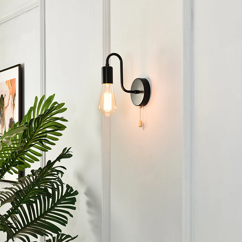Wall Lamp Vintage Retro Wall Lights Indoor Lighting Bedside Lamps For Bedroom Loft Aisle Decoration Home Lighting Fixtures