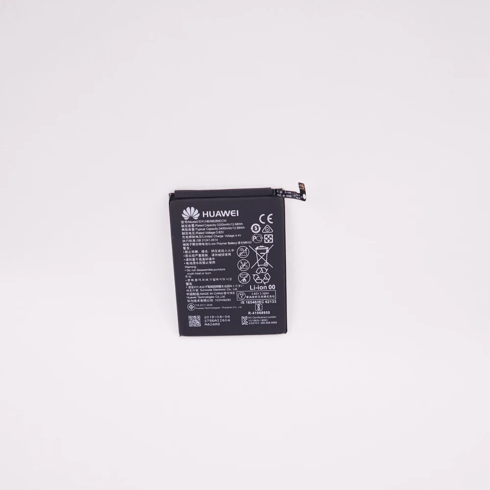 3400 мА/ч, HB396285ECW Аккумулятор для Huawei P20/Honor 10/Honor 10 Lite Оригинальные аккумуляторы
