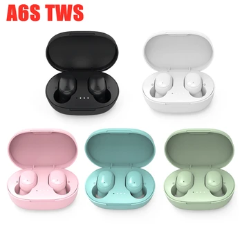 

A6S Wireless Bluetooth TWS Earphone Mini Earbuds With charging BOX noise canceling Sport Headset For smartphone