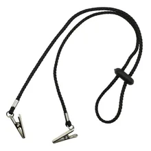 

2 pcs Flexible Napkin Clips Clamps Landyard Dinner Towel Chains Holder Cord String for Adults Kids