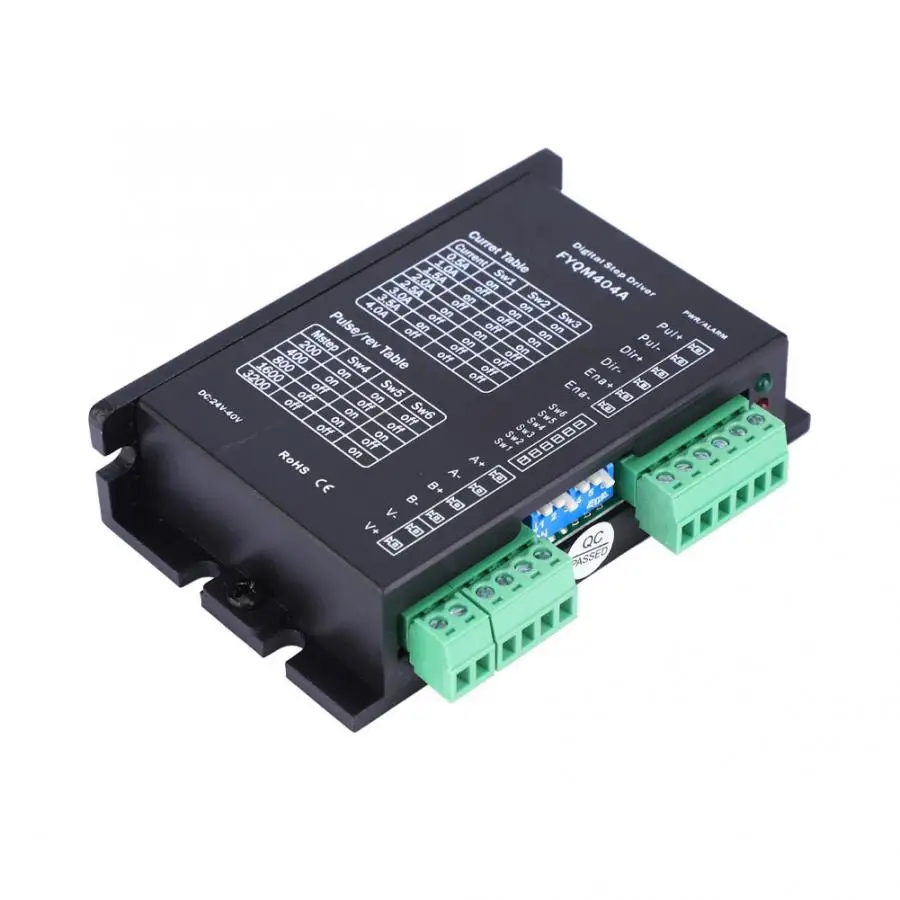 Цифровой Драйвер шагового двигателя 2 фазы DC24~ 40V 0,5~ 4.0A Автоматическая регулировка для Nema 17 23 шагового двигателя
