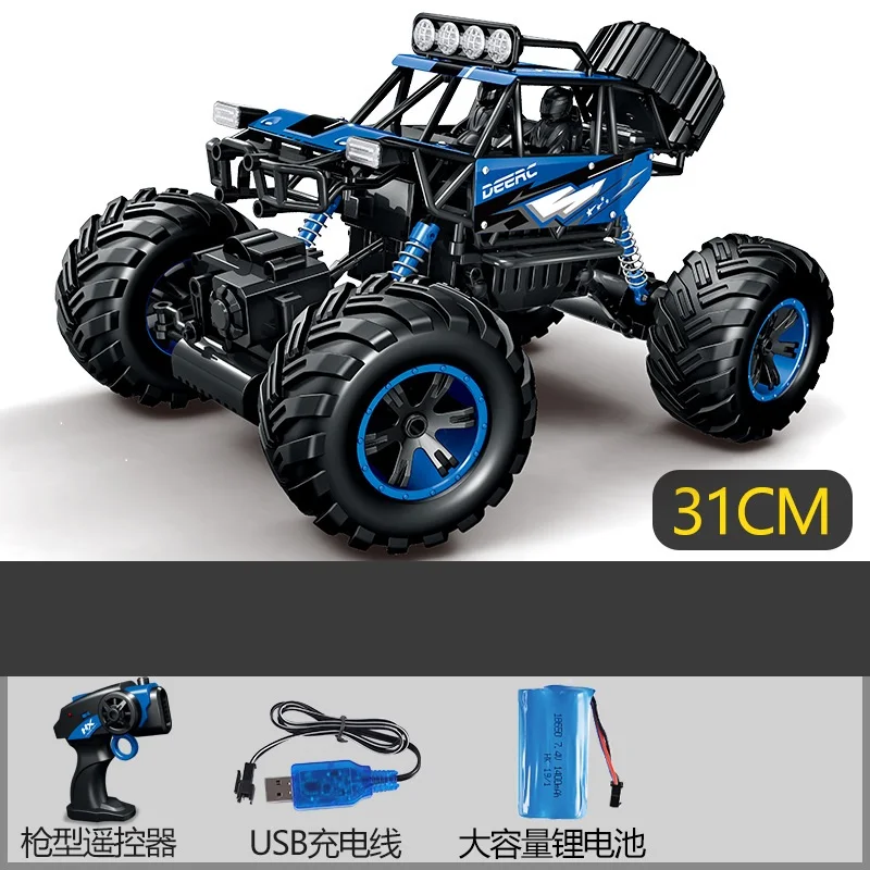 1:14 4WD Радиоуправляемая машина обновленная версия 2,4G радиоуправляемая Радиоуправляемая машинка игрушки с дистанционным управлением автомобильные грузовики внедорожные Грузовики Игрушки для мальчиков для детей - Цвет: Синий