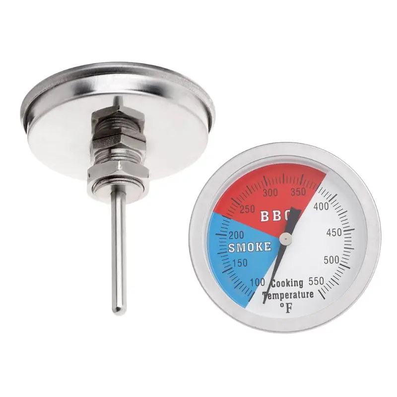 

3" 550F BBQ Thermometer Gauge Barbecue Grill Wood Smoker Charcoal Heat Indicator Q1FD