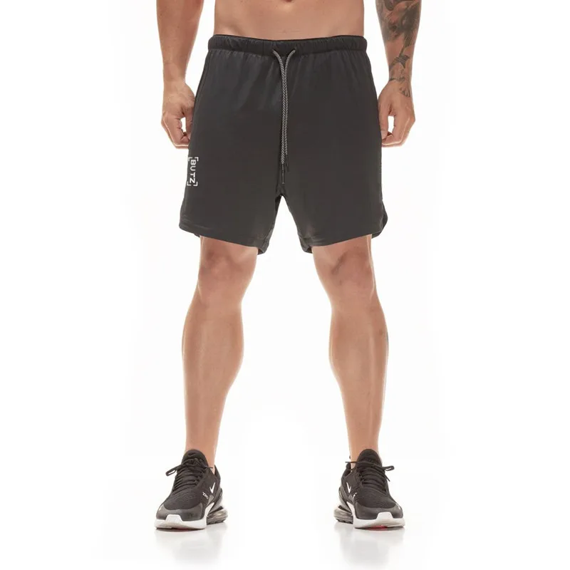 Summer Men's Running Shorts Double-deck 2 In 1gym Fitness Bodybuilding Jogging Training Quick Drying Men Casual Shorts New