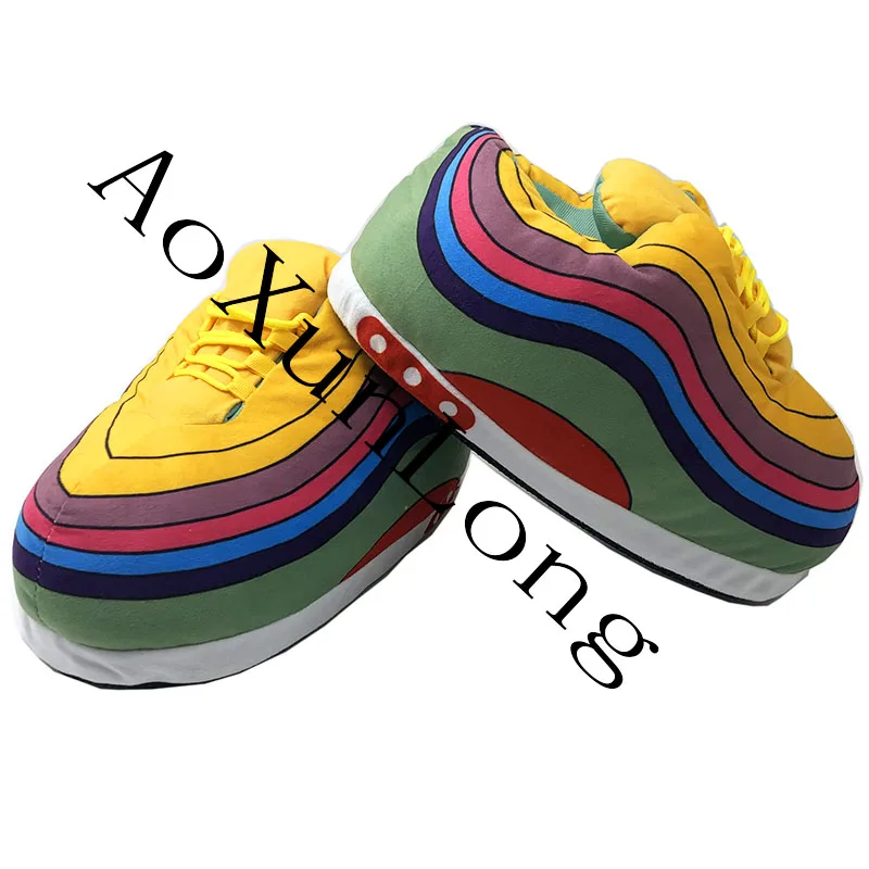 Теплые зимние кроссовки унисекс Женские домашние тапочки Один размер 36-43