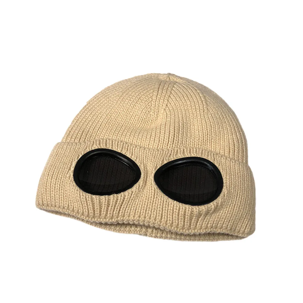 Женские модные теплые зимние однотонные шапки Skullie, вязаная шерстяная шапка, красная Повседневная Уличная шапка