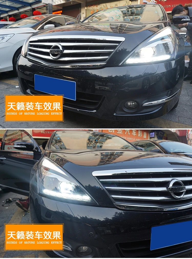 Car Styling for Nissan Teana Headlights 2008-2011 Altima LED Headlight DRL Bi Xenon Lens High Low Beam Parking Fog Lamp