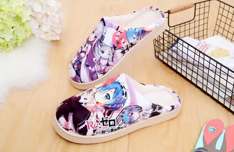 Рождественские подарки подарок на день рождения Покемон Пикачу Мику Re Zero Kara Hajime Monokuma Наруто японский аниме Neko Atsume обувь сандалии