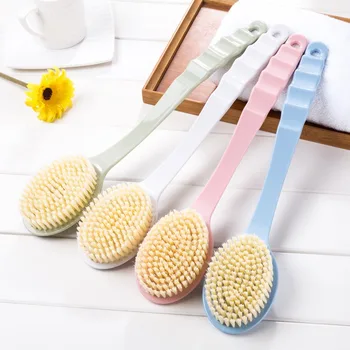 

Long Handle Bath Brush Scrubber Skin Massage Brush Back Body Exfoliation Brushes Bathroom Accessories New