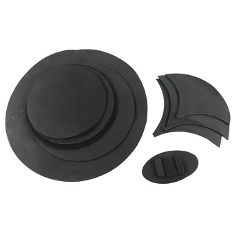 

10pcs Non Toxic Drum Snare Rubber Foam Folding Sound Off Tool Accessories Practical Cymbal Mute Silencer Pad Kit Bass Percussion