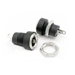 5/10 pcs DC-022B 3A 12v for DC Power Supply Jack Socket Female Panel Mount Connector 5.5  x 2.1mm/ 5.5  x 2.5mm DC022B Connector