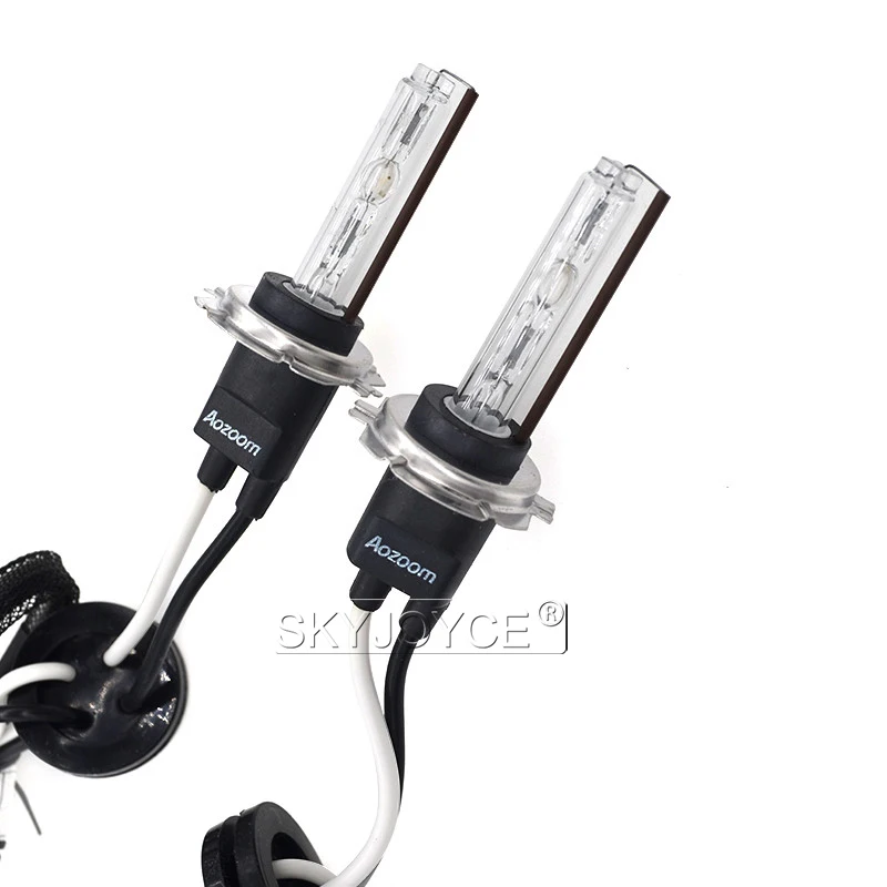 Premium AC 55W Xenon Ballast Kit H7 HID Headlamp Bulb Lights H11 5500K White Fast Bright Reactor Xenon D2H HID Conversion Kit (4)