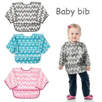 

Baby Smock Waterproof Children's Reverse Clothing Long Sleeve Baby Clothes Child Drawing Smock Can't Afford The Ball Shrinkage