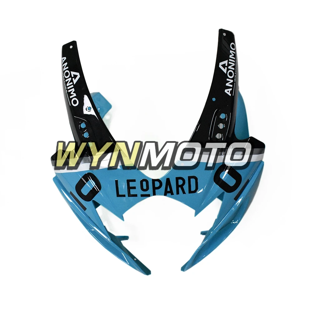 С леопардовым принтом гонки белого и синего цвета Sportbike корпуса для GSXR600 750 06 07 2006 2007 K6 впрыск АБС пластмасса Обтекатели на кузов капот