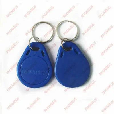 Blue-50pcs EM 4100/4102 Брелки 125 кГц RFID Близость ID карты брелки электронные ключи безопасности брелки - Цвет: Blue-50pcs