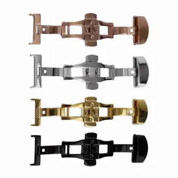 

Stainless Steel Durable Double Folding Butterfly Buckle Watch Bands Deployment Clasp Watches Accessories 18MM/20MM/22MM 4 Colors