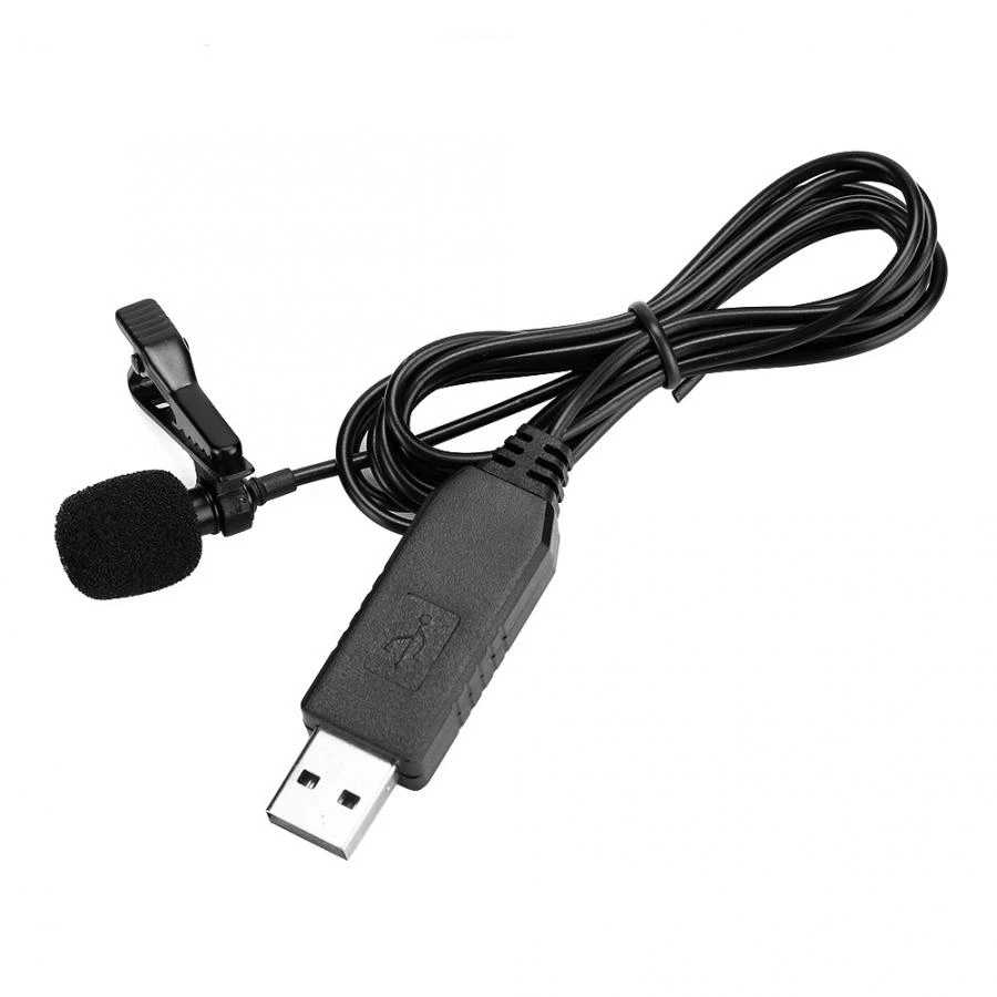 Микрофон CELLA CITY петличный USB микрофон для компьютера ноутбука прямой трансляции