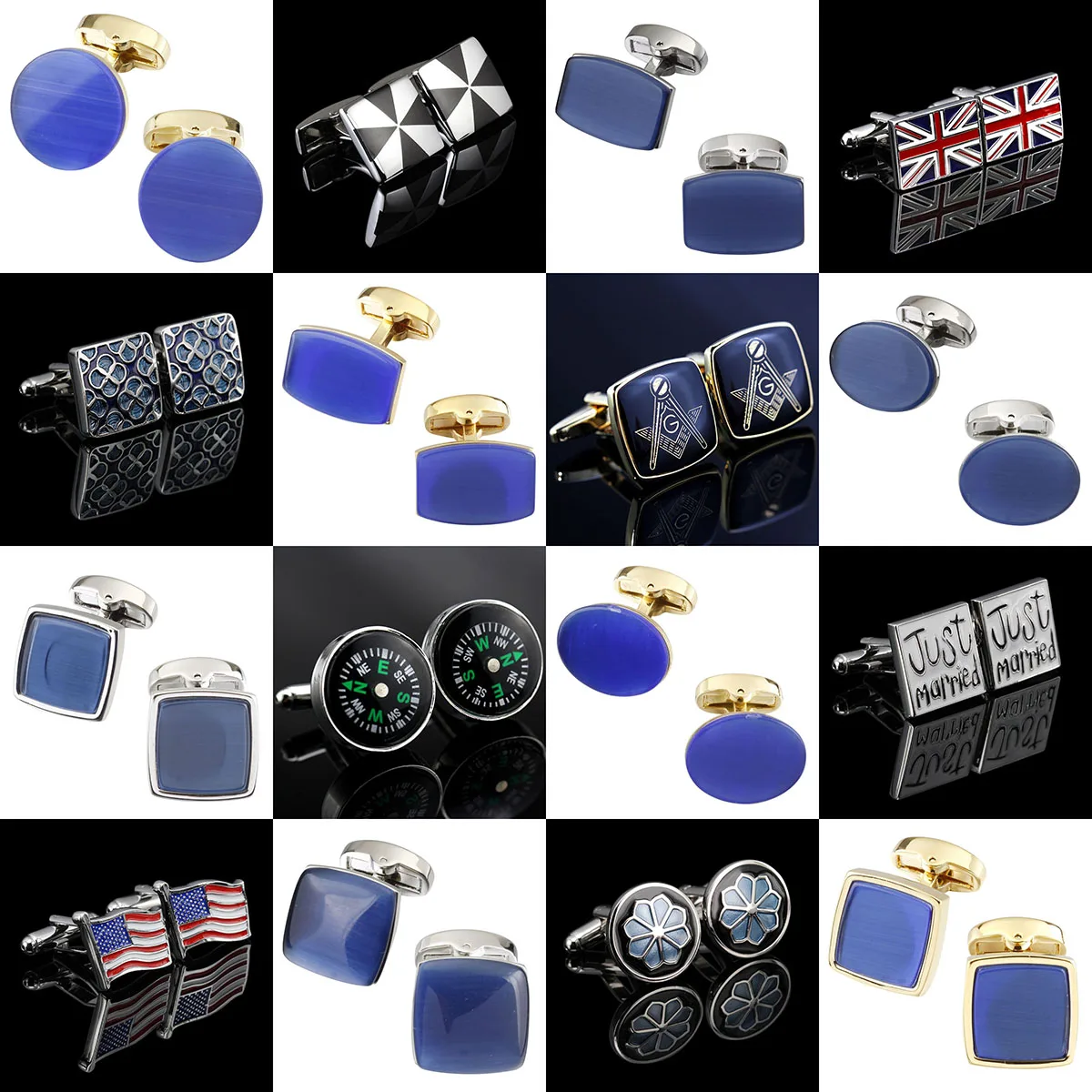 

Luxury Shirt Cufflinks for men's Brand cuff buttons Gold cuff links gemelos High Quality wedding abotoaduras Jewelry