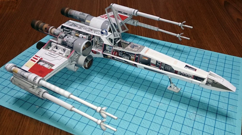 

X-Wing Star Wars Paper Model DIY Educational Toy Garage Kit Decoration Decoration