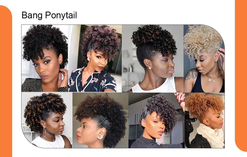 Clipes em Jumbo Rabo de Cavalo Lydia Polegada Sintético Alta Puff Afro Kinky Reta Meio-parte Peruca Natural Preto Trança Hairpiece 76cm 30 1 Coque sintético