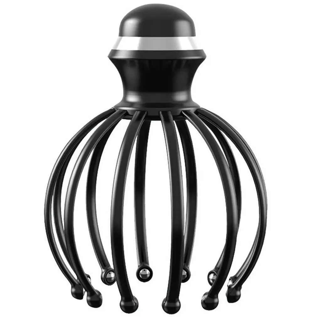 

Electric Octopus Claw Scalp Head Massager Scalp Hair Stimulation Stress Relief Tool 12-claw Electric Octopus Acupoint Massager