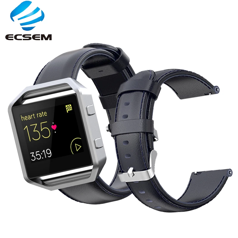 Масло воск кожаный ремешок для Fitbit blaze 23 мм часы ремешок аксессуары кожаный браслет Мода