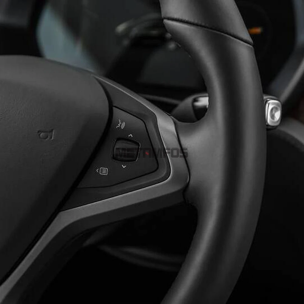 Для Tesla модель X углеродное волокно рулевое колесо накладка декоративная рамка интерьерные аксессуары для автомобиля Стайлинг