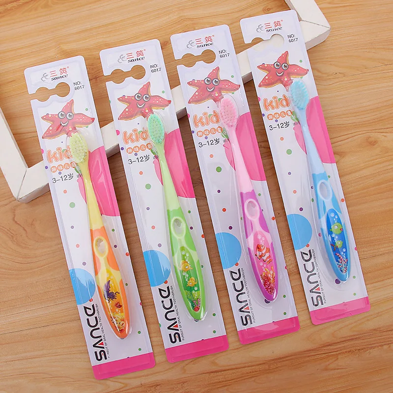 Special Offer Children Ultra-Fine Soft Bristle Head Toothbrush 3-12-Year-Old Cartoon Wholesale Super Monopoly Manufacturers Whol